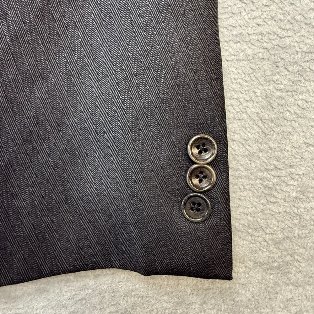 Brooks‎ Brothers Blazer Mens 42R Charcoal Gray Madison Saxxon Wool Suit Jacket